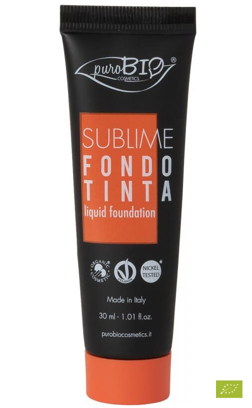 Sublime liquid foundation 01 van PuroBIO, 1 x 30 ml